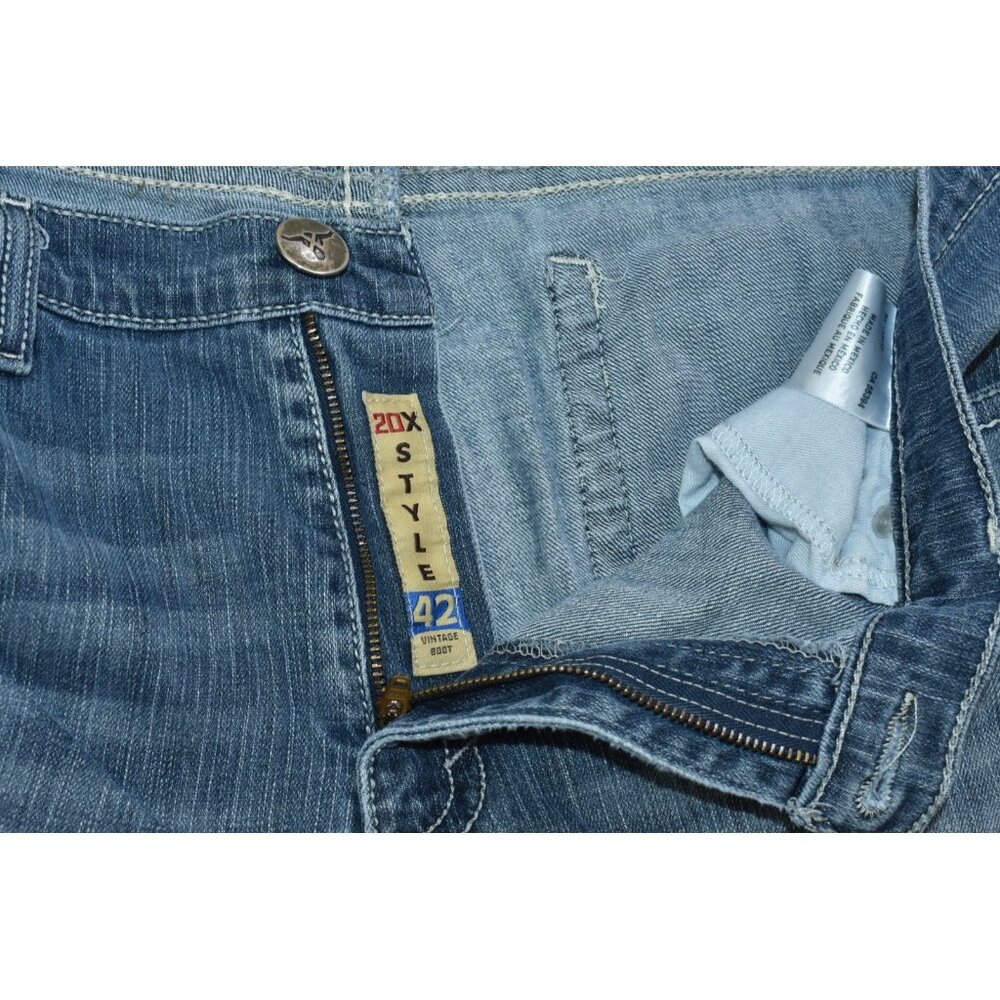 Wrangler 20X Jeans Men’s 38x32 Blue Vintage Boot Cut Denim Cowboy Style 42 Flaws - Picture 10 of 16
